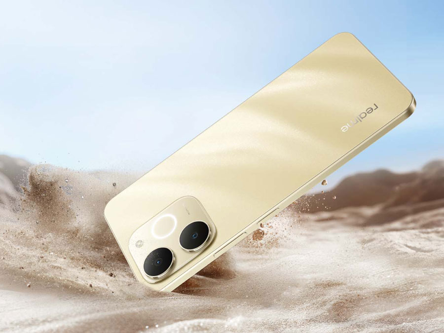 realme Note 70T Rückseite und Seite des Gehäuses